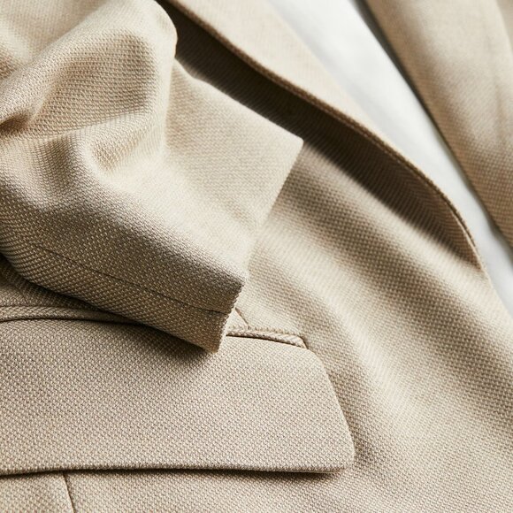 NWT H&M Gathered Sleeve Open Front Blazer SZ M - Picture 3 of 13